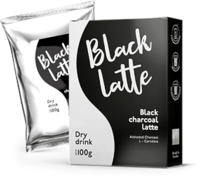 Szén-tejeskávé Black Latte